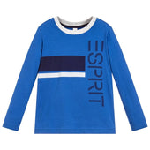 Esprit Boys Logo T-shirt in Blue